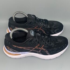 ASICS Gel-Cumulus 23 Black Orange Running Shoes 1012A888 Women's Sz 8